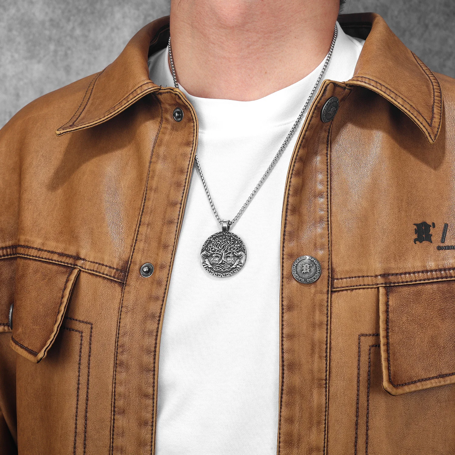 Sculpt Rings™ Viking Tree of Life Pendant – 316L Stainless Steel Norse Amulet Necklace