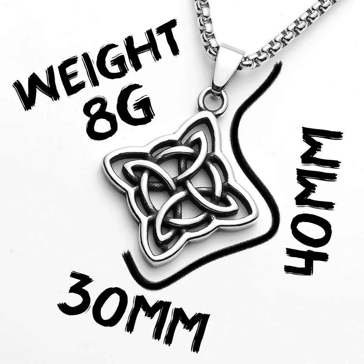 Viking Witch Knot Pendant – Mystic Power by Sculpt Rings™ | 316L Stainless Steel