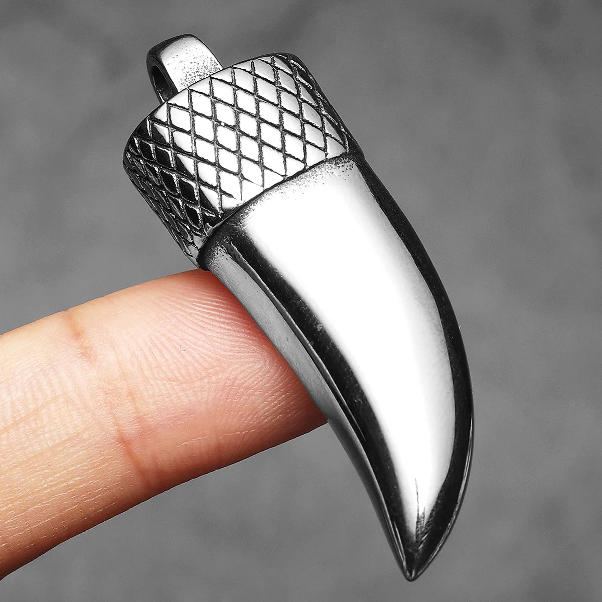 Sculpt Rings™ Ox Horn Amulet Pendant | Stainless Steel Tribal Necklace