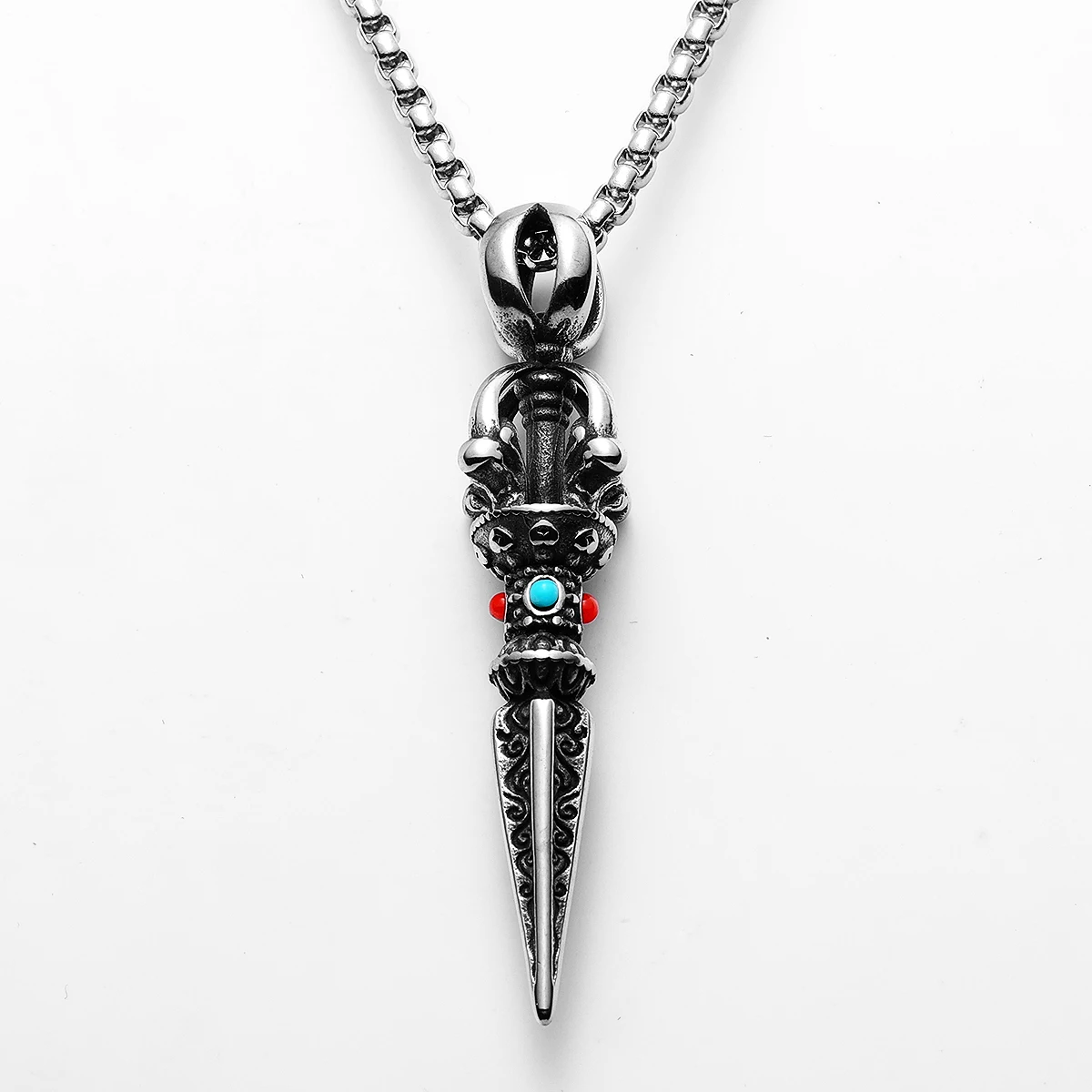 Sculpt Rings™ Exorcism Wand Pendant | Stainless Steel Necklace