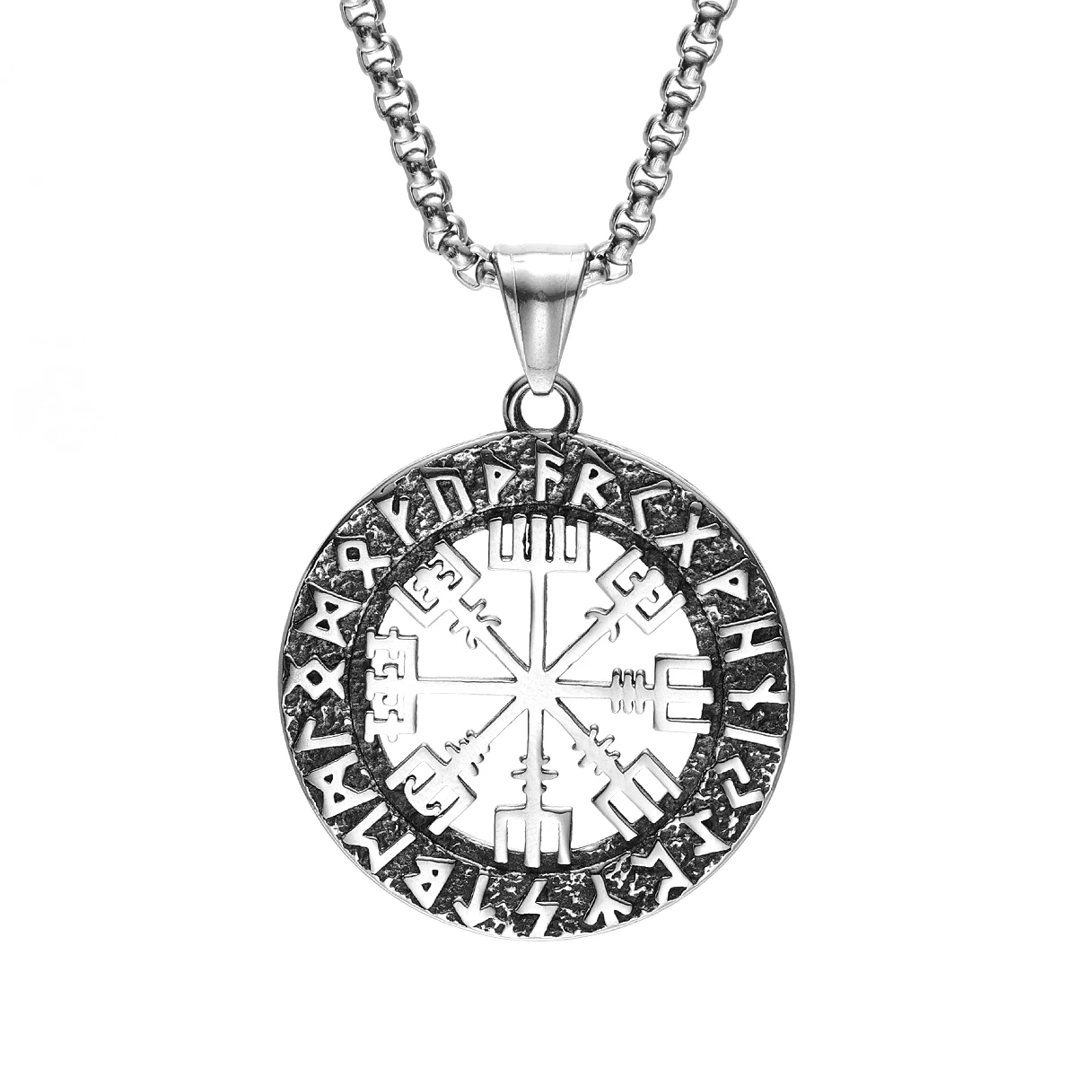Sculpt Rings™ Viking Compass Pendant | Norse Protection Amulet