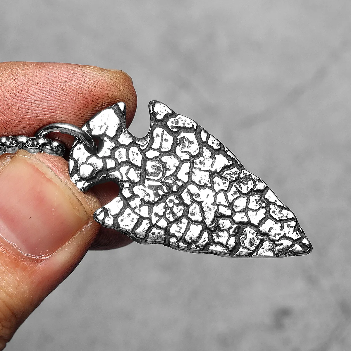 Sculpt Rings™ Viking Arrowhead Rune Pendant Necklace