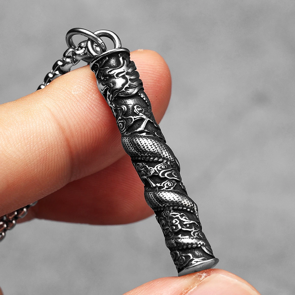 Sculpt Rings™ Dragon Pattern Stainless Steel Optimus Pendant