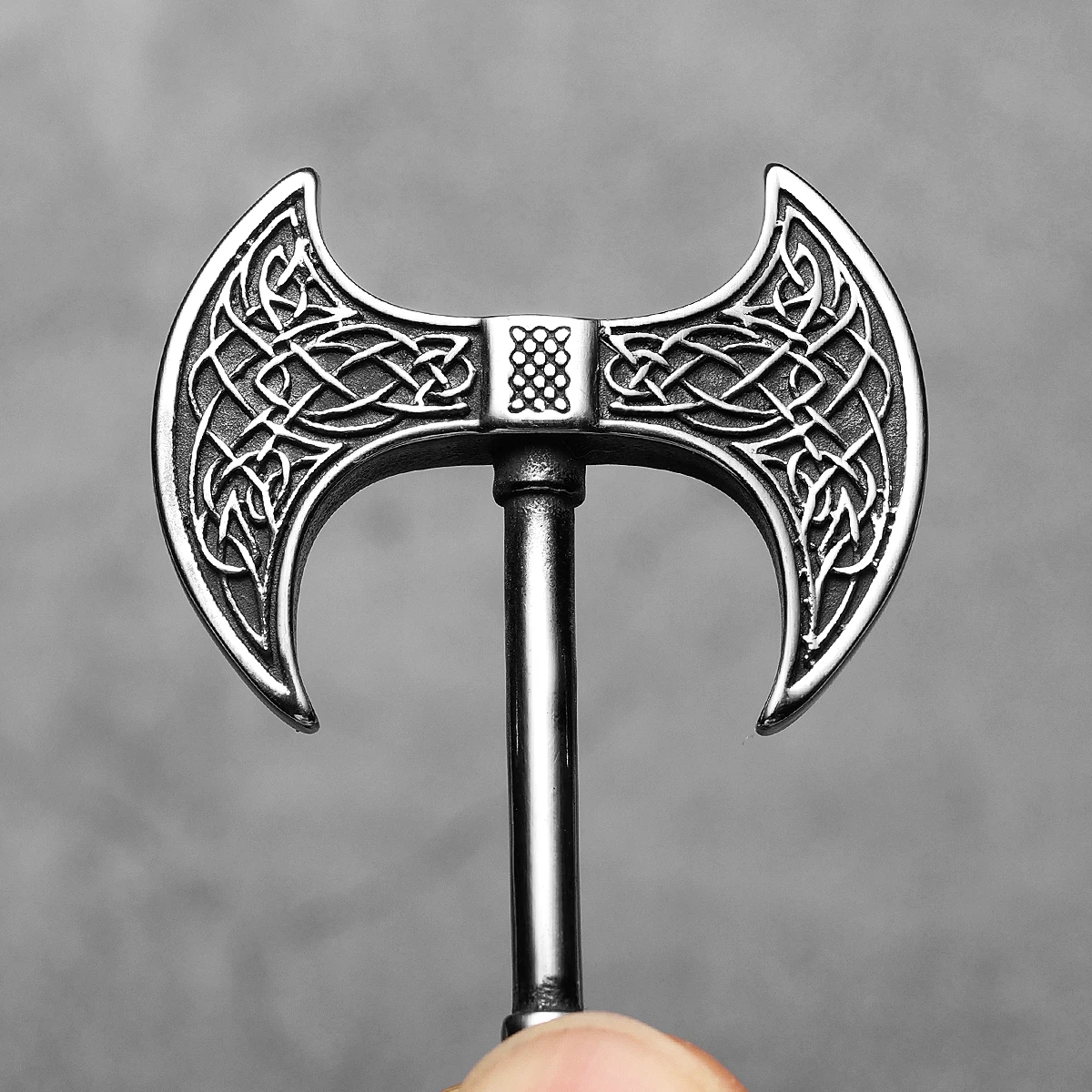 Sculpt Rings™ Viking Double Axe Pendant – Stainless Steel Norse Amulet