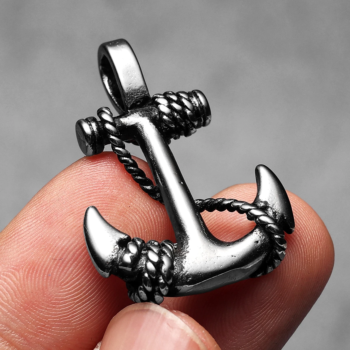 Sculpt Rings™ Anchor Amulet Pendant Necklace Stainless Steel Jewelry