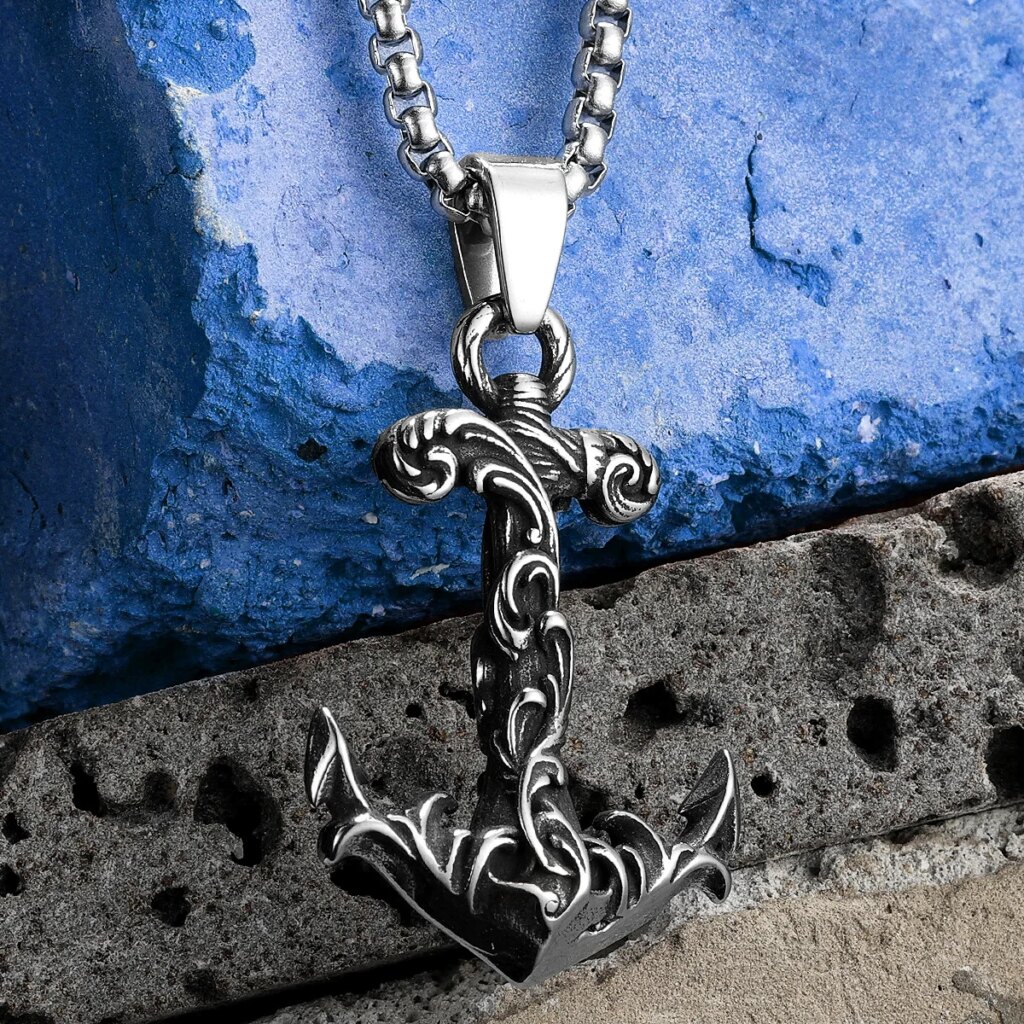 sculpt-rings-sea-wave-anchor-pendant-necklace-stainless-steel-jewelry