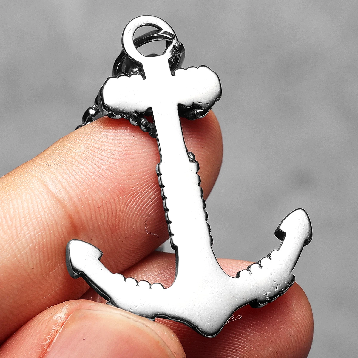 Sculpt Rings™ Vintage Stainless Steel Anchor Pendant for Men