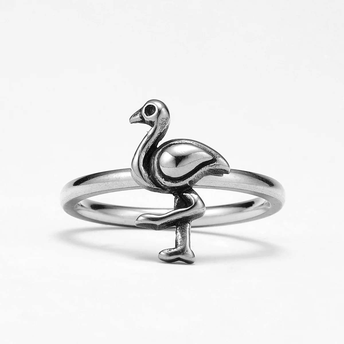 Flame Bird Simple Stylish Women Rings Stainless Steel Cute Punk New In Men Jewelry Fashion Accessories Gift Wholesale